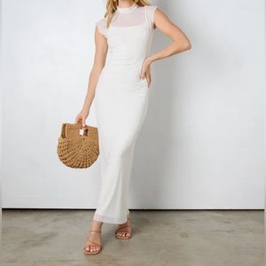 Bridal White Maxi Dress